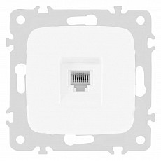Розетка телефонная rj-11 без рамки arte milano am-205 205.51-1.white